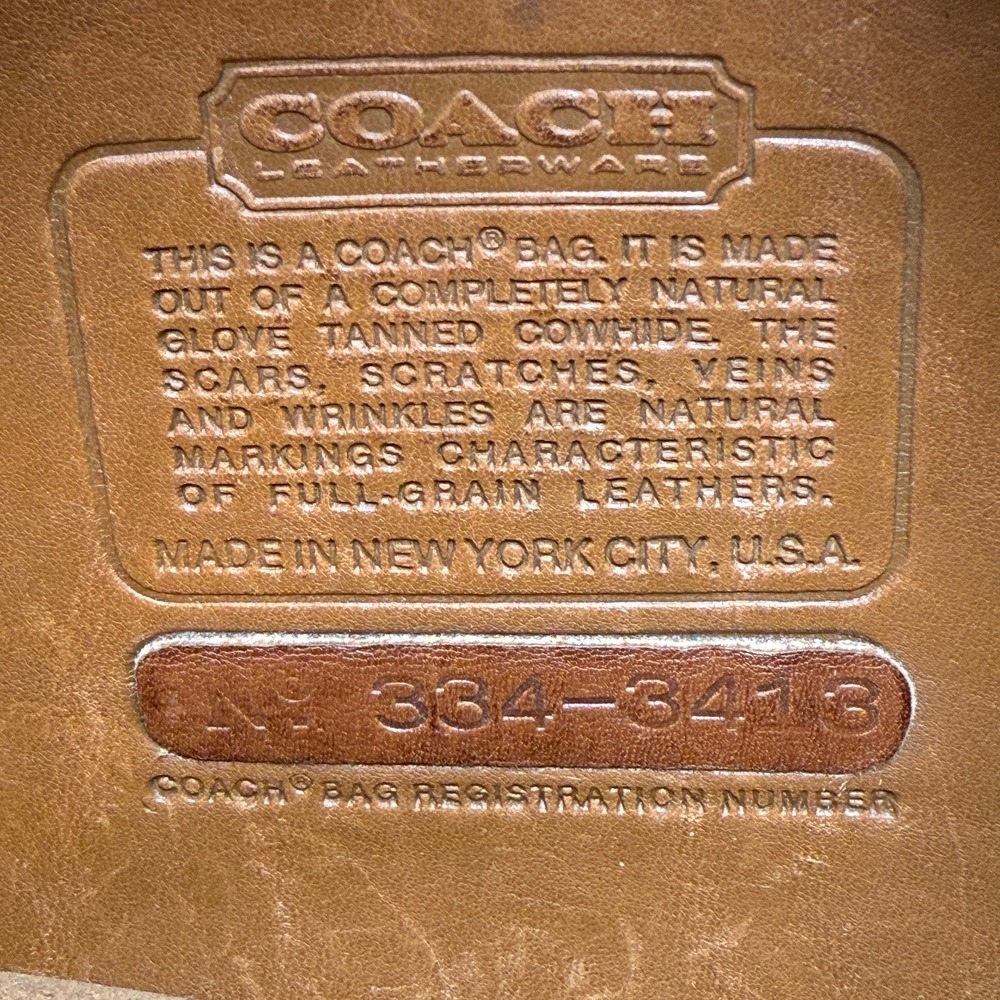 Vintage 1970s Coach Leatherware Leather Convertible Bag British Tan Made in USA - Picture 8 of 14